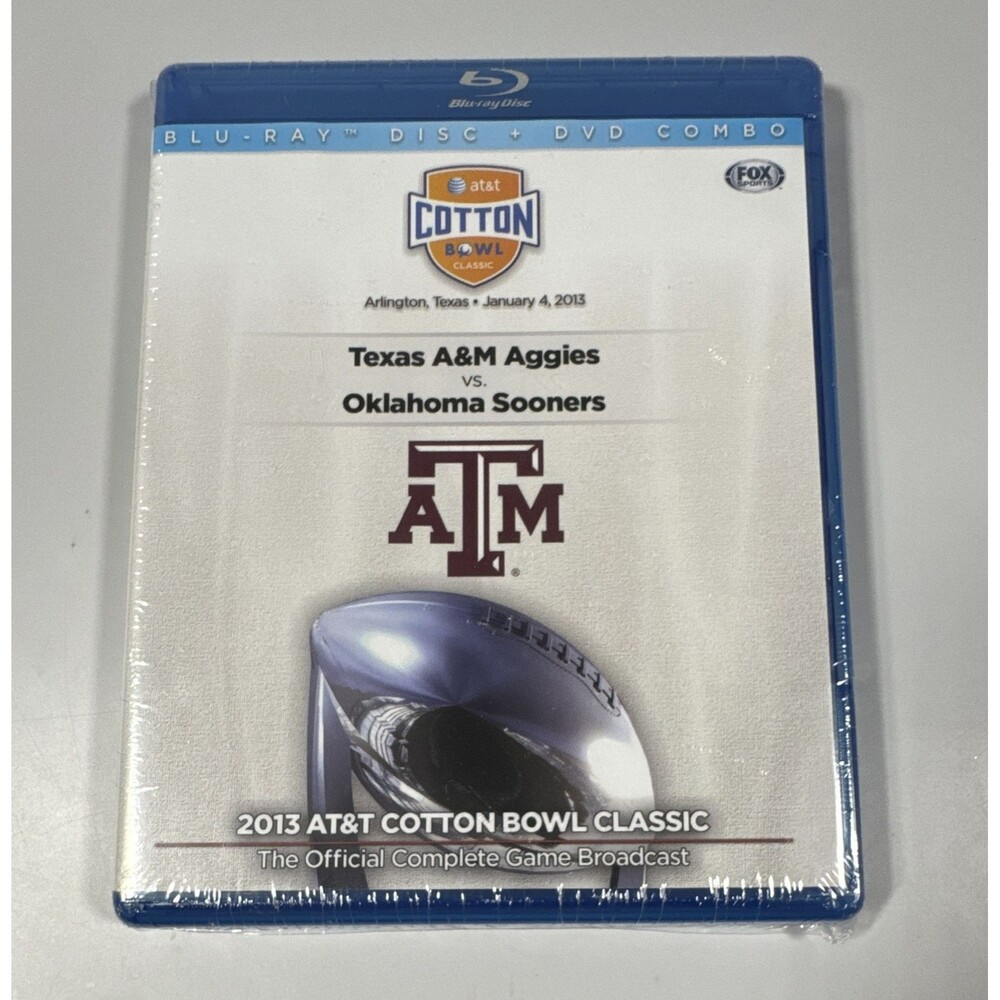 2013 At&T Cotton Bowl Classic - Texas A&M v Oklahoma (Blu-ray/DVD) New, Sealed